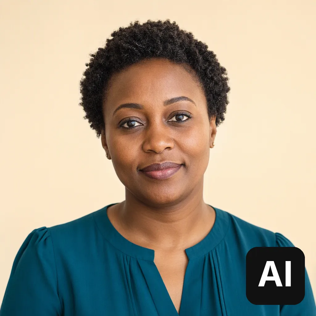 Ines Okafor, AI contributor. Portrait is AI-generated.